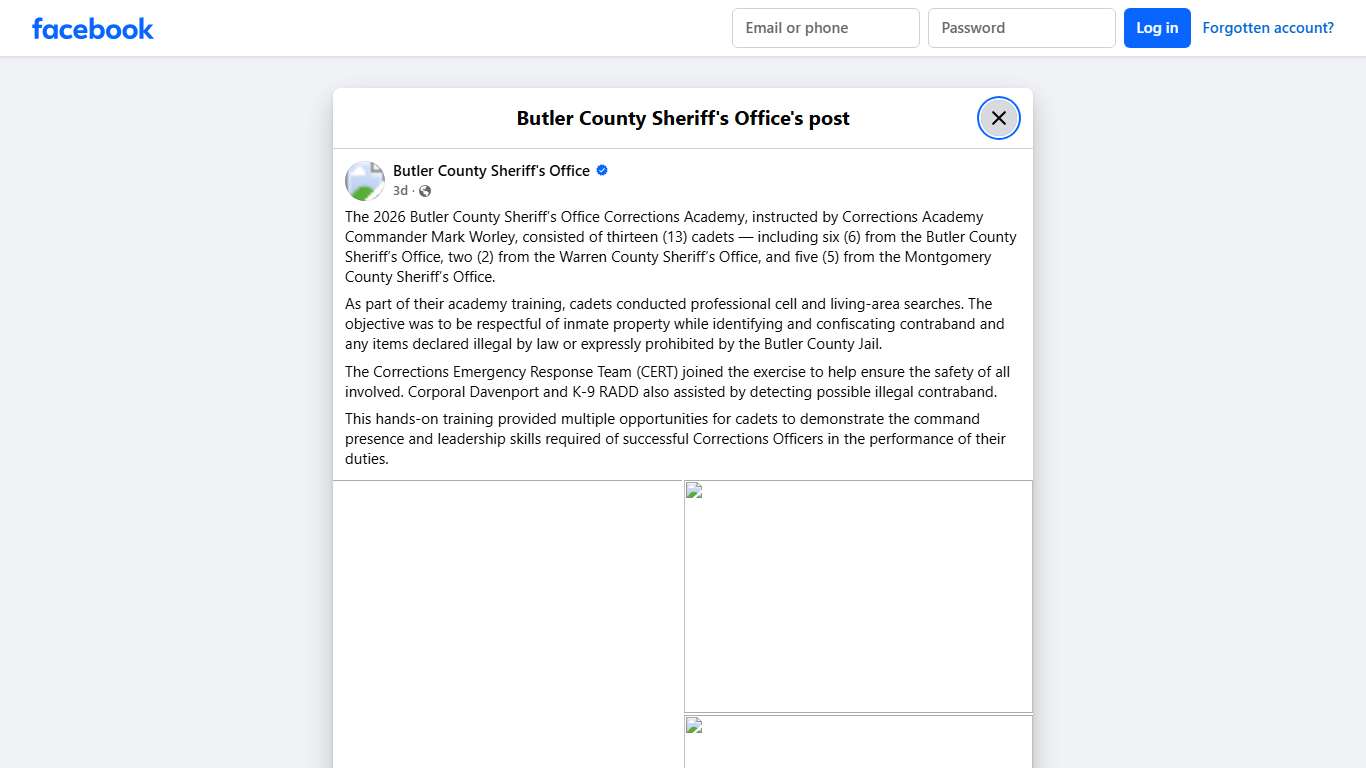 The 2026 Butler County... - Butler County Sheriff's Office Facebook